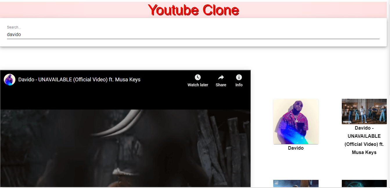 Youtube Clone